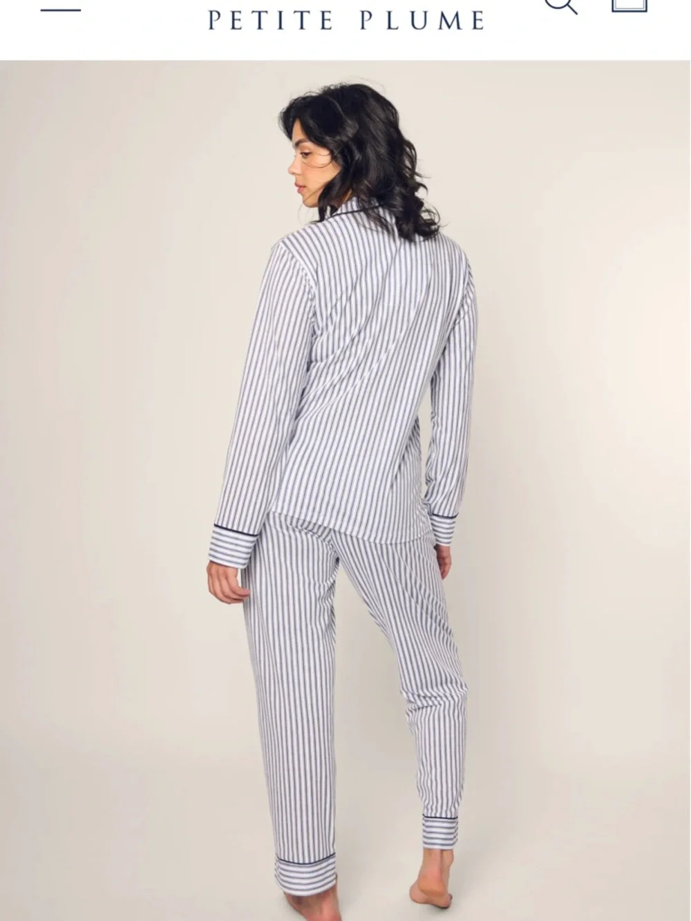 Petite Plume Pima Pajama Set - Picture 4 of 7